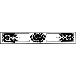 Elegant Black Floral Border