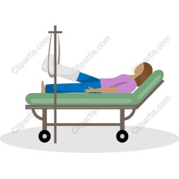 Patient in Hospital Bed
