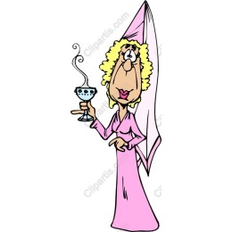 Whimsical Pink Robe Character