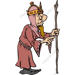 Whimsical Elderly Wise Man