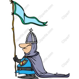 Noble Knight with Flag