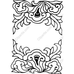 Intricate Floral Decorative Frame