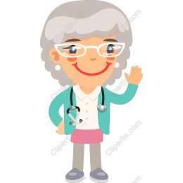 Charming Elderly Female Doctor