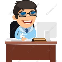 Cheerful Office Worker