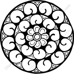 Elegant Circular Floral