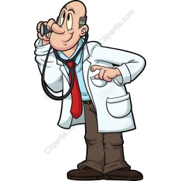 Cheerful Cartoon Doctor