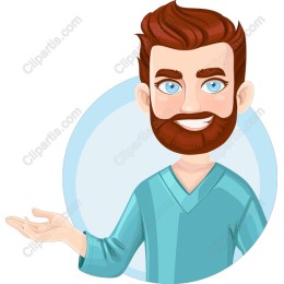 Friendly Smiling Bearded Man