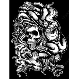 Serpent's Embrace Skull