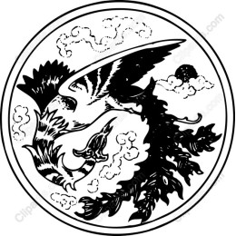 Soaring Bird and Foliage