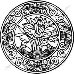 Lotus Blossom and Birds