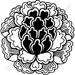 Elegant Monochrome Peony