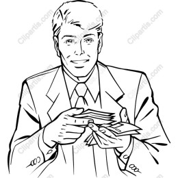 Businessman Card Holding