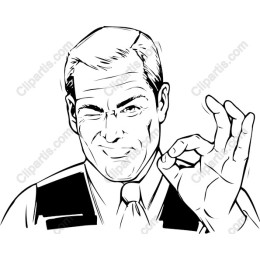 Confident Approval Gesture