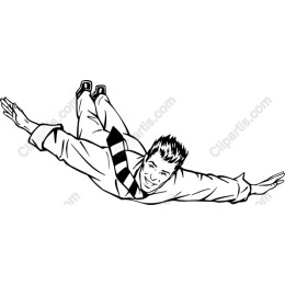 Joyful Mid-Air Man