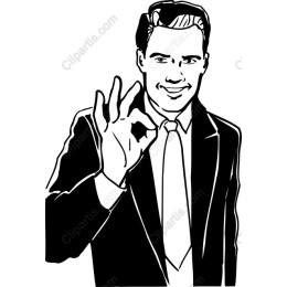 Businessman OK Gesture