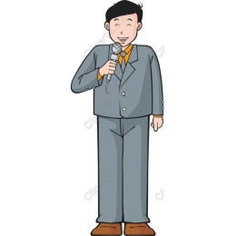 Cheerful Public Speaker