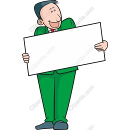 Cheerful Green Suit Character