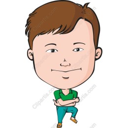 Cheerful Cartoon Character