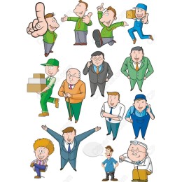 Vibrant Character Clipart Collection