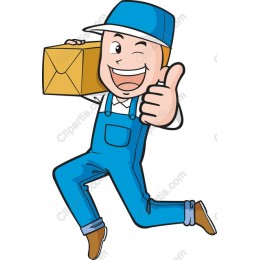 Cheerful Delivery Person