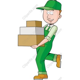 Cheerful Delivery Worker