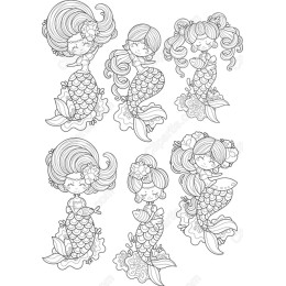 Whimsical Mermaid Set - Bundle