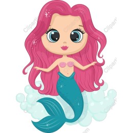 Cute Cartoon Mermaid