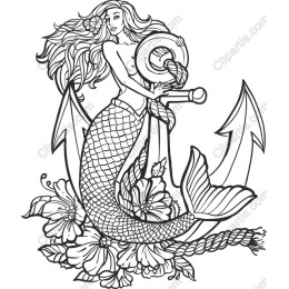 Enchanting Mermaid Anchor