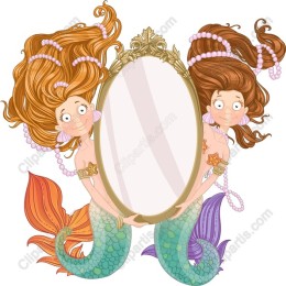 Whimsical Mermaid Reflection