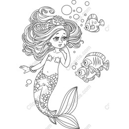 Mermaid and Fish