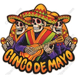 Cinco de Mayo Skeleton Musicians