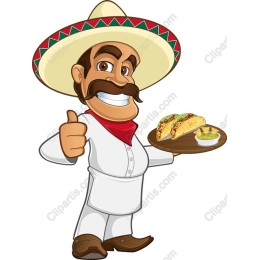 Mexican Chef with Tacos