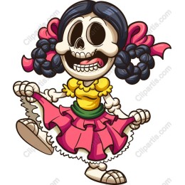 Dancing Skeleton Girl