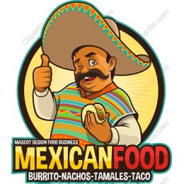 Mexican Food Mascot work
