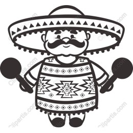 Cheerful Mexican Character