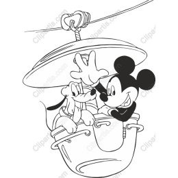 Mickey Mouse and Pluto Gondola Adventure