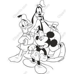 Classic Cartoon Characters - Mickey, Donald, and Goofy