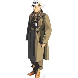 Vintage Trench Coat Character