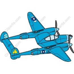 Classic Blue Military Aircraft