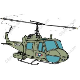 Classic Military Helicopter - Huey