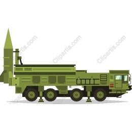 Military Missile Launcher Truck
