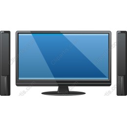 Sleek TV & Speakers