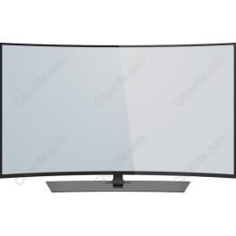 Sleek Curved TV