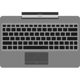 Modern Laptop Keyboard
