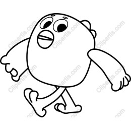 Joyful Cartoon Character