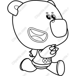 Playful Cartoon Bear