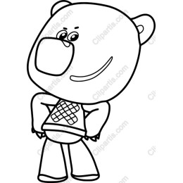 Playful Cartoon Bear