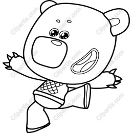 Playful Bear Character