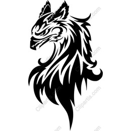 Fierce Wolf Head