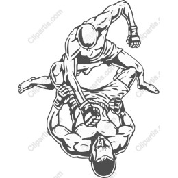 Dynamic MMA Fighter Action